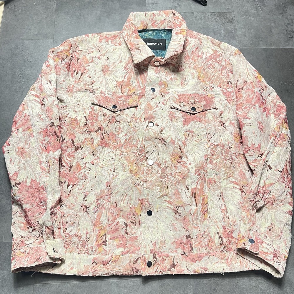 Novara Floral Jacket in Pink and Cream
